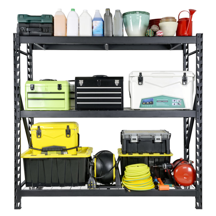 Rebrilliant 77"w X 24"d X 72"h 3shelf Welded Storage Rack, 6000 Lb